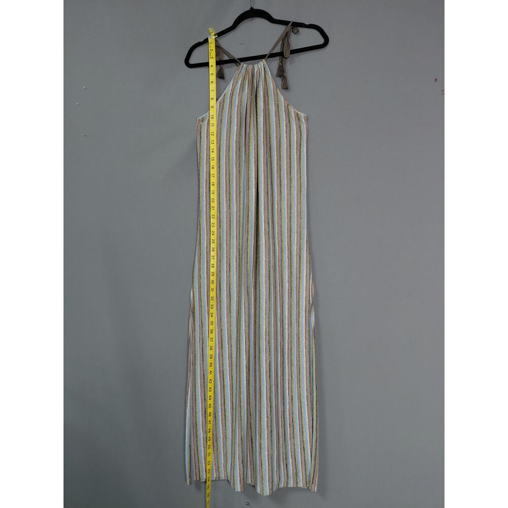 Zara Trafaluc Multicolor Maxi Knit Striped Lightweight Dress Women Size S - Picture 11 of 12